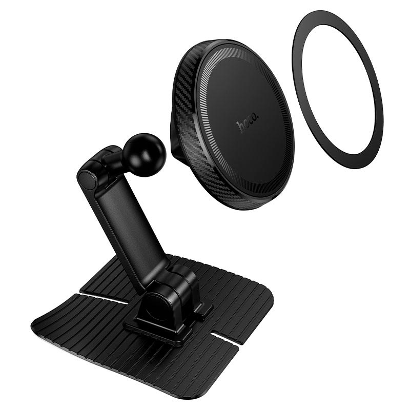 Держатель HOCO Nuevo magnetic car holder for center console H111 |4.5-7.0| black (6942007685511) Черный на картинке №5