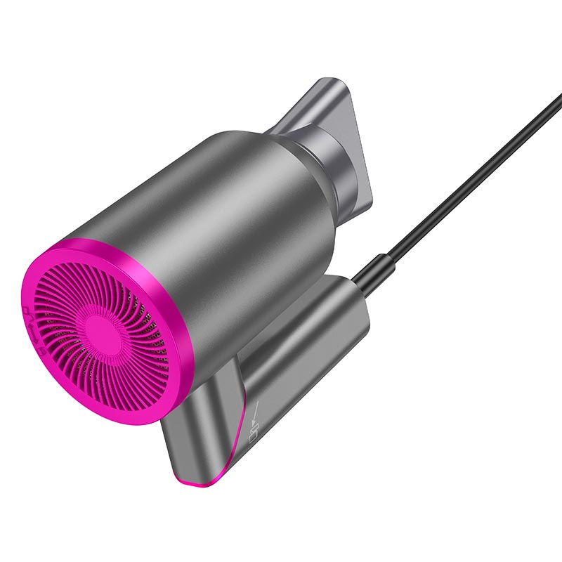 Фен HOCO Hot and cold air hair dryer HP13 Plus |1600W| rose-red (6942007632812) Розовый на картинке №5