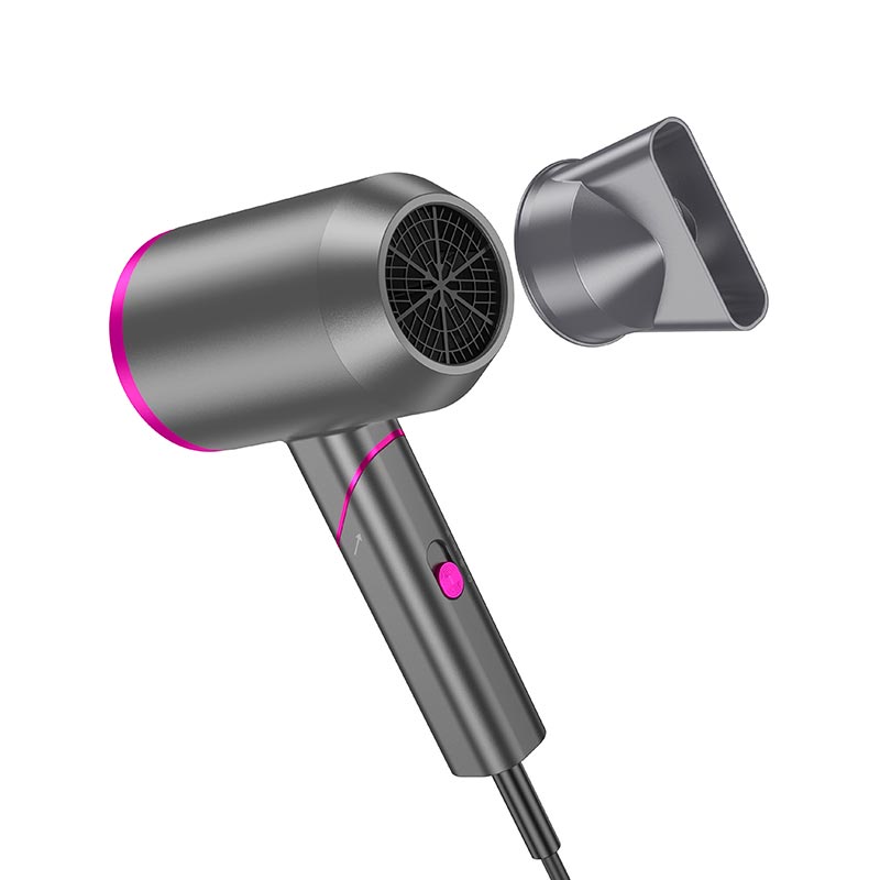 Фен HOCO Hot and cold air hair dryer HP13 Plus |1600W| rose-red (6942007632812) Розовый на картинке №8