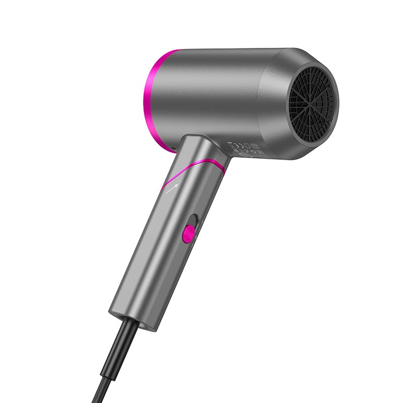 Фен HOCO Hot and cold air hair dryer HP13 Plus |1600W| rose-red (6942007632812) Розовый на картинке №9