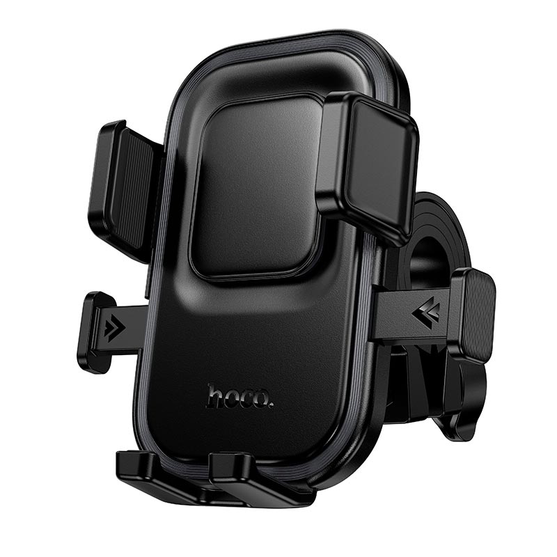Держатель HOCO Carte one-button riding holder H109 |4.5-7.0, handlebar 18-35mm| black (6942007681414) Черный на картинке №1