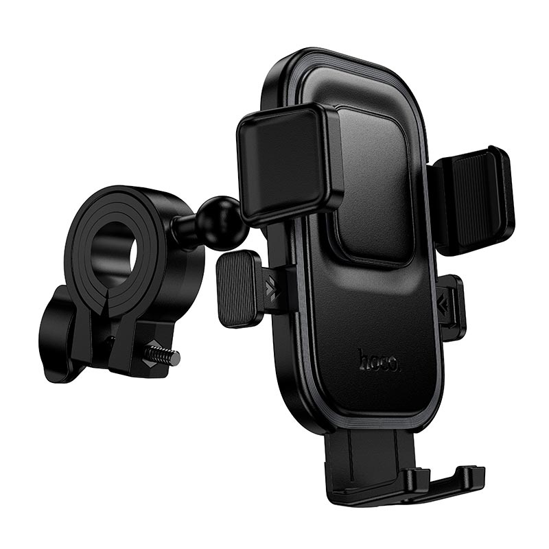 Держатель HOCO Carte one-button riding holder H109 |4.5-7.0, handlebar 18-35mm| black (6942007681414) Черный на картинке №7