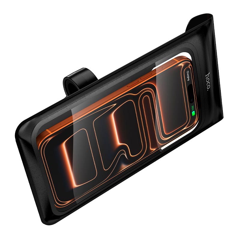 Держатель HOCO Welle waterproof riding holder H110 IP67 |4.5-7.0, handlebar 17-26mm| black (6942007683715) Черный на картинке №9