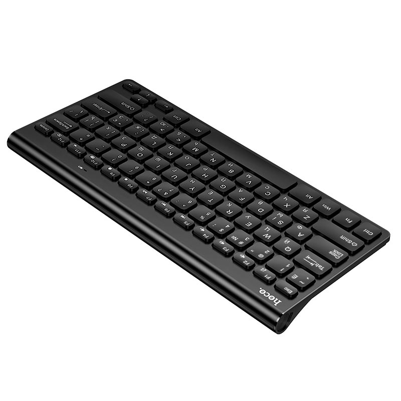 Клавиатура HOCO Dragon 2.4G wireless mini keyboard (cyrillic version) GM70 |78Keys, Windows/Mac OS| black (6942007670616) Черный на картинке №4