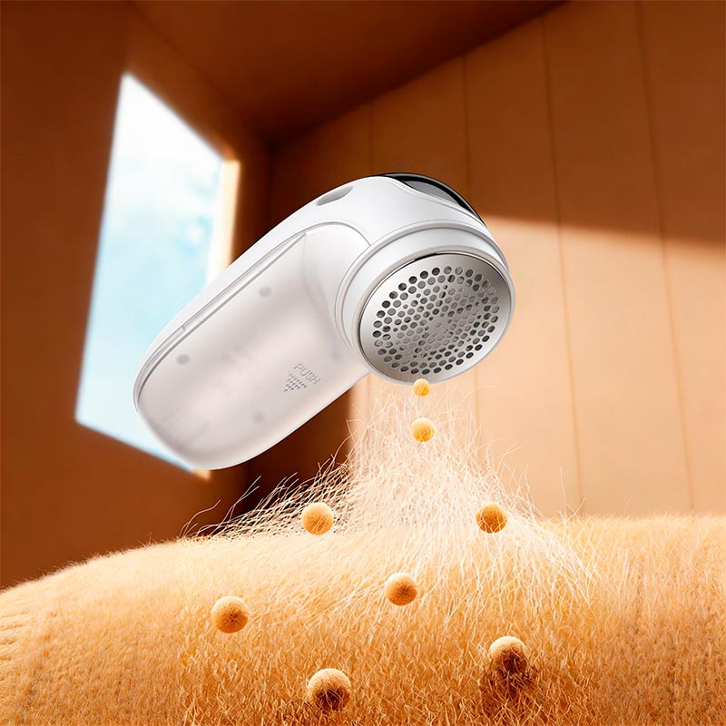 Машинка від катишків на одягу HOCO Digital hair ball trimmer HP71 |7800rpm, 50-80min| white (6942007681216) Білий на малюнкі №6