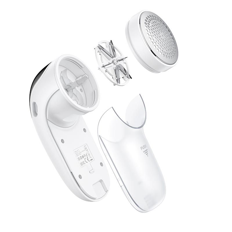 Машинка від катишків на одягу HOCO Digital hair ball trimmer HP71 |7800rpm, 50-80min| white (6942007681216) Білий на малюнкі №7