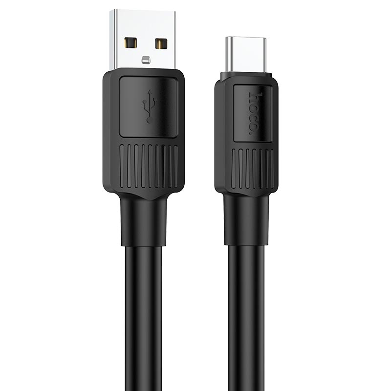 Кабель Hoco Type-C Solid charging data cable X84 |1M, 3A| white (6931474771018) Білий на малюнкі №2