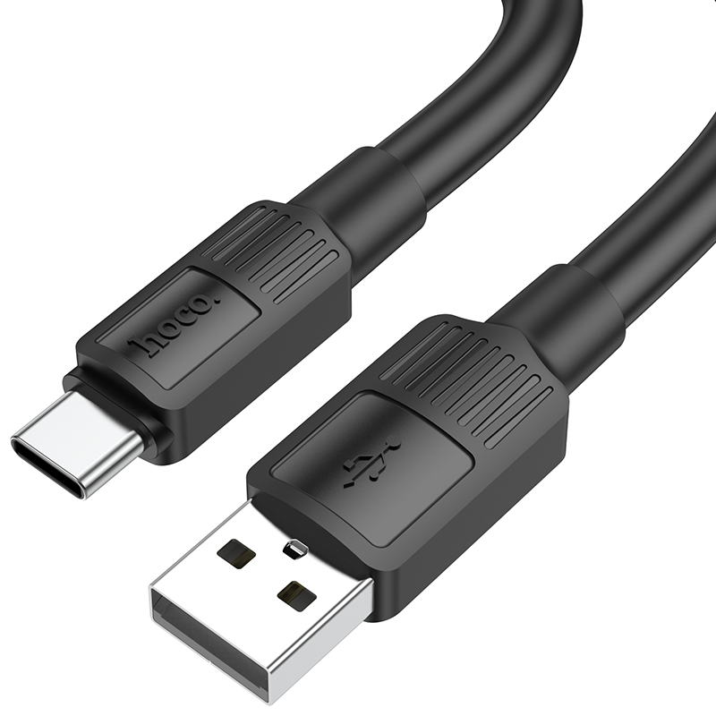 Кабель Hoco Type-C Solid charging data cable X84 |1M, 3A| white (6931474771018) Білий на малюнкі №4