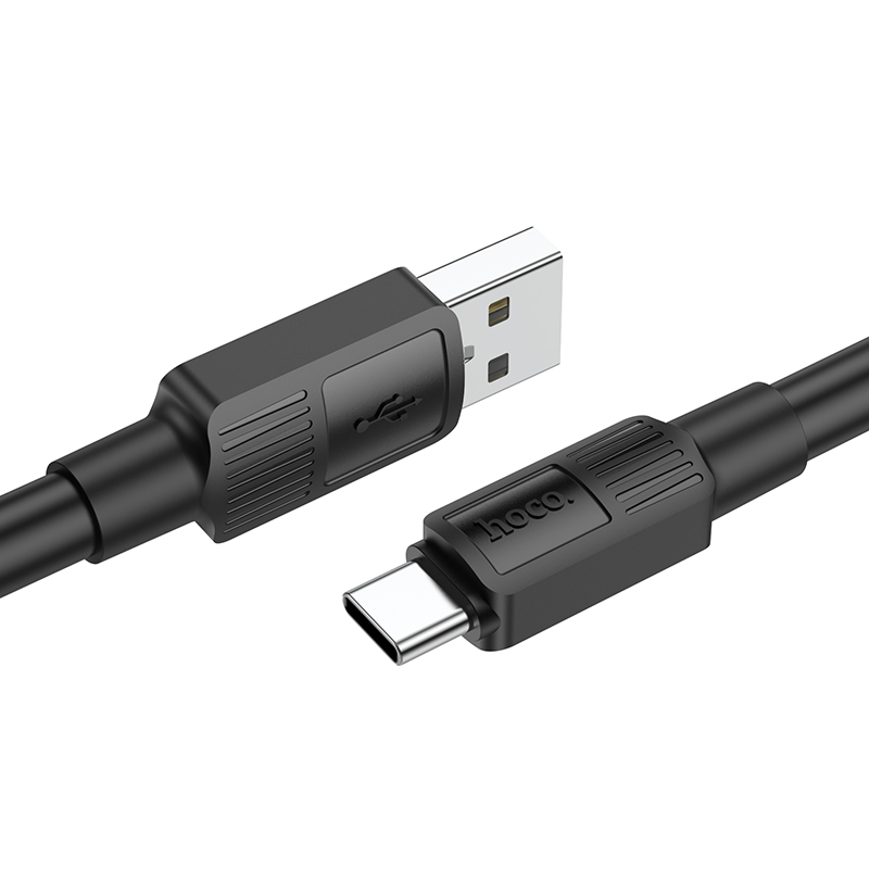 Кабель Hoco Type-C Solid charging data cable X84 |1M, 3A| white (6931474771018) Білий на малюнкі №9