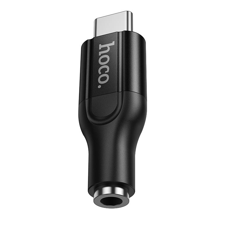 Переходник HOCO Mia digital audio converter Type-C to 3.5 UPA35 |DAC| black (6942007680318) Черный на картинке №2