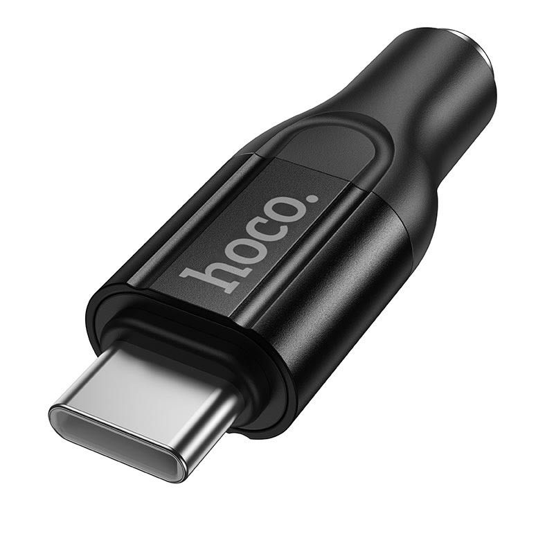Переходник HOCO Mia digital audio converter Type-C to 3.5 UPA35 |DAC| black (6942007680318) Черный на картинке №6