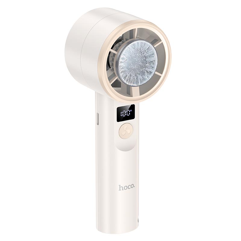 Вентилятор Hoco Ice pack series handheld fan HX612 |200 Levels, 60dB, 1-4h| white (6942007683418) Білий на малюнкі №9