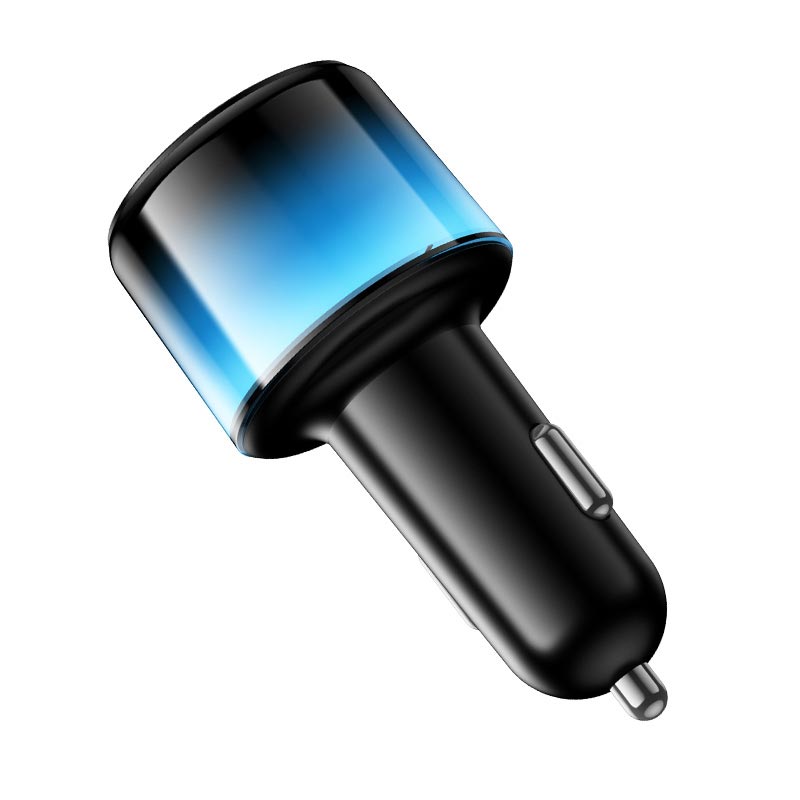 Адаптер автомобільний HOCO Vivido 24W car charger Z69 |2C/2A, 12W|/2.4A| black (6942007681520) Чорний на малюнкі №7