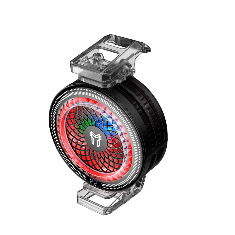 Кулер для телефону HOCO Glacier AI semiconductor cooler GA6 |7300RPM, 13.5W, USB-C, 100 Levels| black (6942007683920) Чорний на малюнкі №4