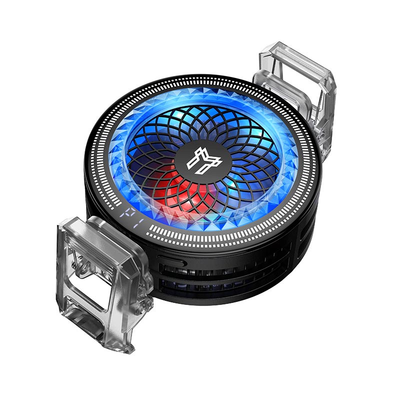 Кулер для телефону HOCO Glacier AI semiconductor cooler GA6 |7300RPM, 13.5W, USB-C, 100 Levels| black (6942007683920) Чорний на малюнкі №5