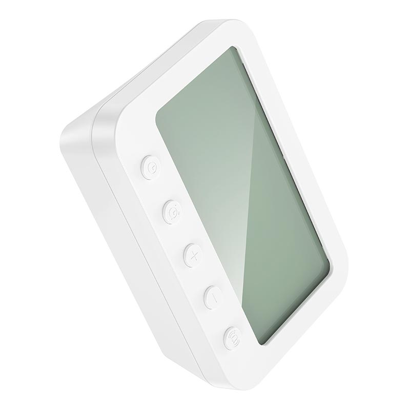 Термометр HOCO Indoor digital alarm clock with thermometer HX44 white (6942007681421) Белый на картинке №6