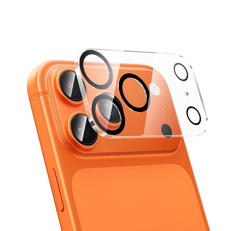 Захисне скло для камери iPhone 17 Pro Max HOCO 3D all inclusive night shooting circle lens glass set (25PCS) (G13) transparent (6942007666022) Прозорий на малюнкі №2