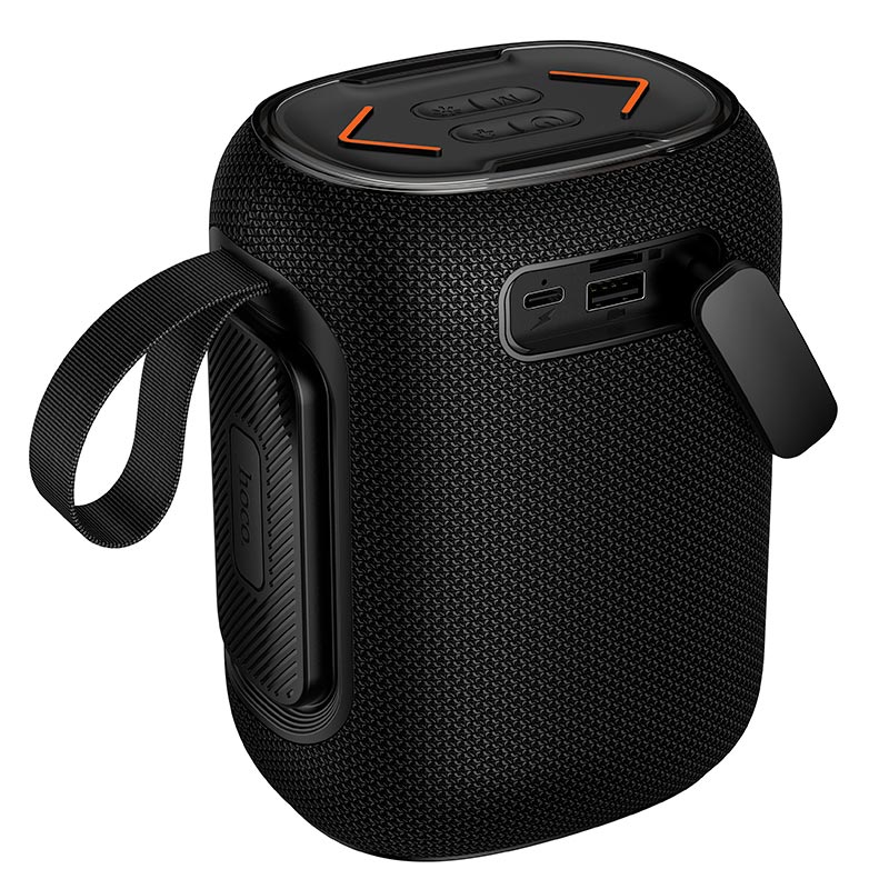 Акустика HOCO Suyun BT speaker HC53 IPX4 |BT5.4, USB/TF/FM, TWS, 10W, 4h| black (6942007680622) Чорний на малюнкі №6