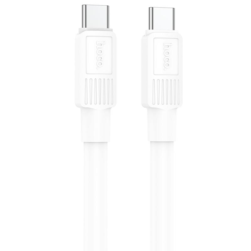 Кабель Hoco Type-C to Type-C Solid charging data cable X84 |1m, 60W, 3A| black (6931474771025) Чорний на малюнкі №2