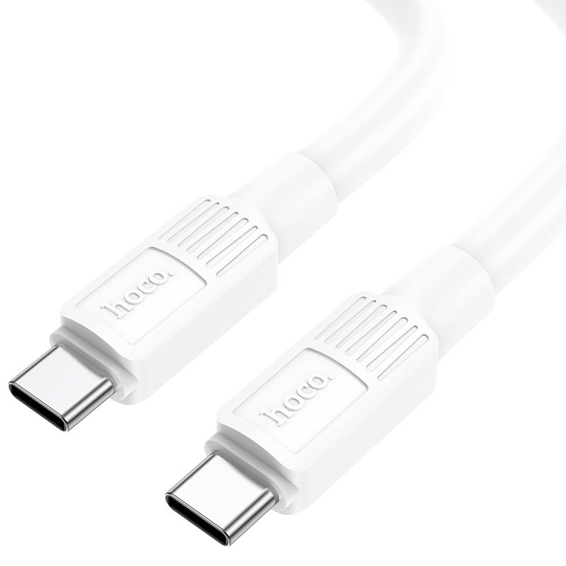 Кабель Hoco Type-C to Type-C Solid charging data cable X84 |1m, 60W, 3A| black (6931474771025) Чорний на малюнкі №5