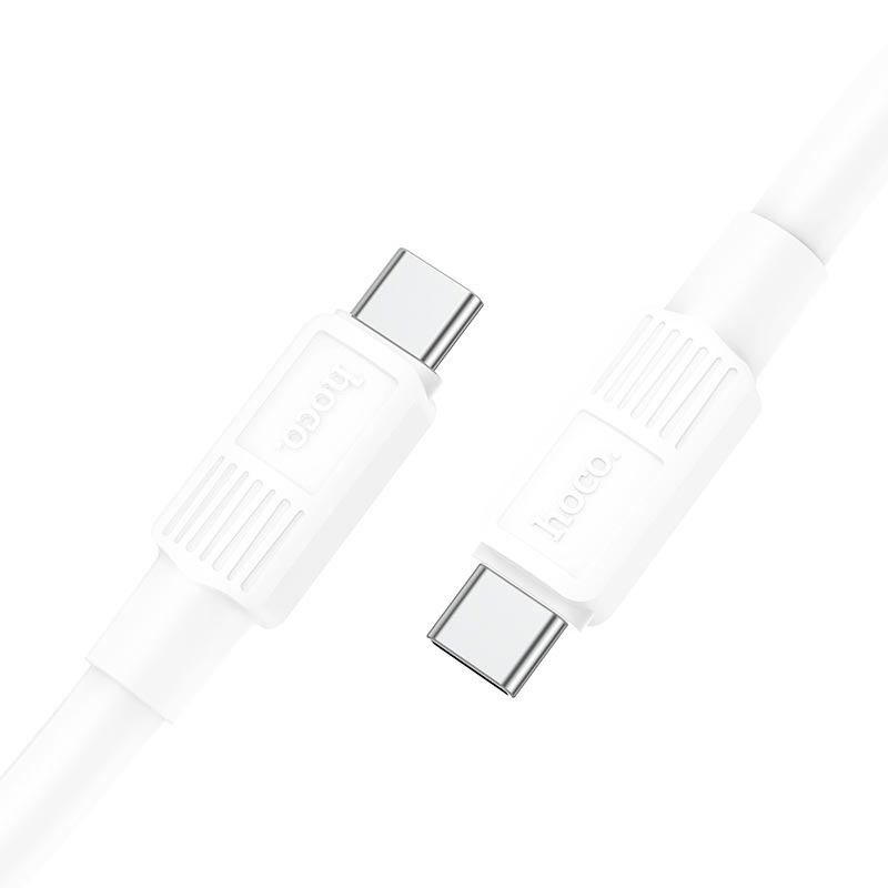 Кабель Hoco Type-C to Type-C Solid charging data cable X84 |1m, 60W, 3A| black (6931474771025) Чорний на малюнкі №7