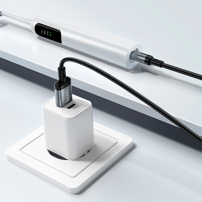 Кабель HOCO X129 Advantage charging cable USB to DC5.5 |1m, 5V/1A| black (6942007681131) Чорний на малюнкі №5