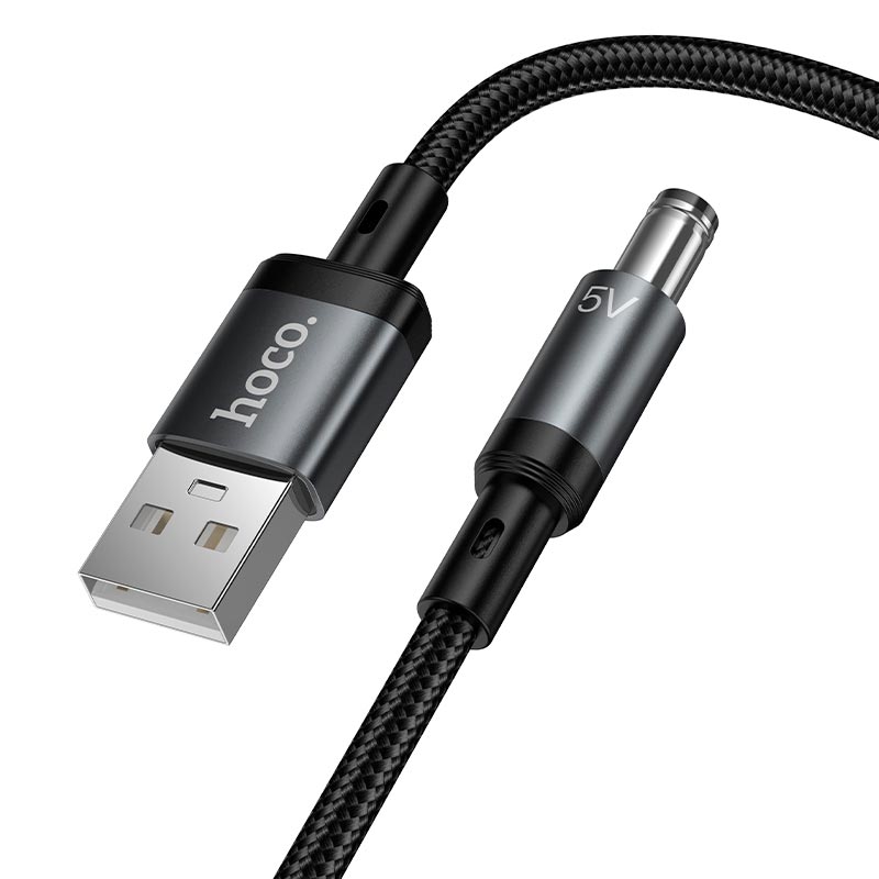 Кабель HOCO X129 Advantage charging cable USB to DC5.5 |1m, 5V/1A| black (6942007681131) Чорний на малюнкі №7