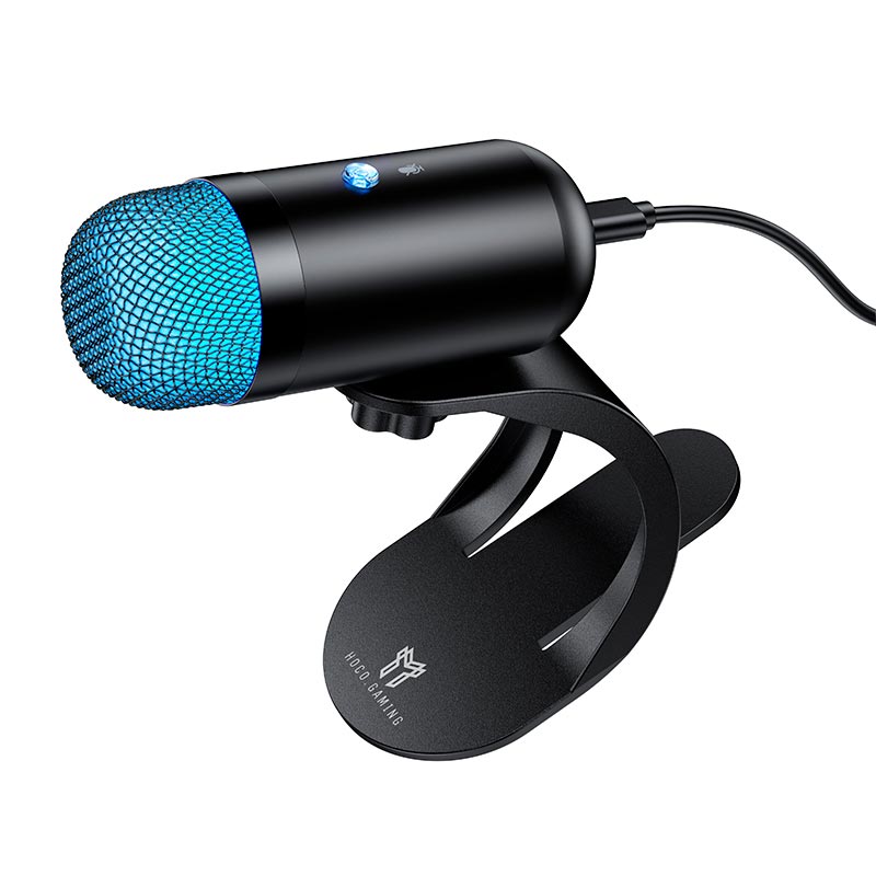 Микрофон HOCO Profit PC gaming microphone L50 |USB-C, 1.5m, mute| black (6942007685535) Черный на картинке №5