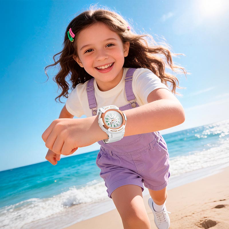Детские кварцевые часы HOCO childrens quartz watch with anti-lost device E112 IPX7 |Apple Find My, Anti-Lost 9-12 months, watch 10-12 months, 230/28m black (6942007683838) Черный на картинке №5
