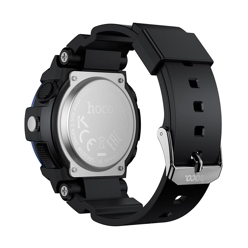 Детские кварцевые часы HOCO childrens quartz watch with anti-lost device E112 IPX7 |Apple Find My, Anti-Lost 9-12 months, watch 10-12 months, 230/28m black (6942007683838) Черный на картинке №7