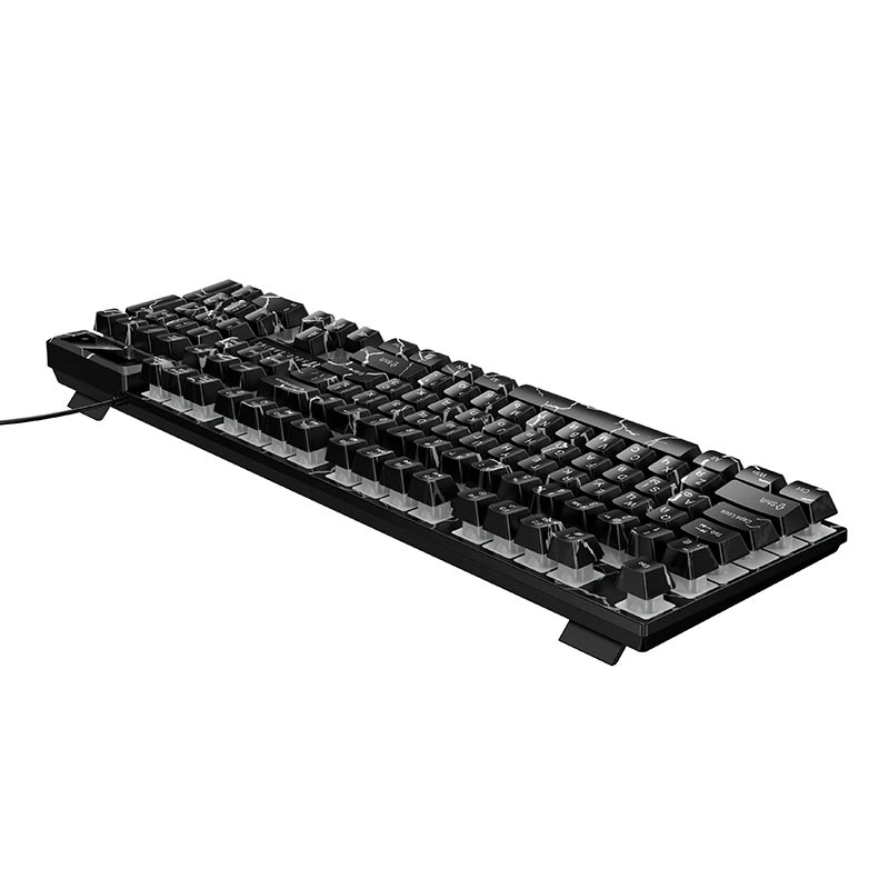 Клавиатура HOCO GM701 Trofeo wired gaming keyboard (Cyrillic version) |104 Keys, UA/ru/EN Layouts| black (6942007683739) Черный на картинке №8