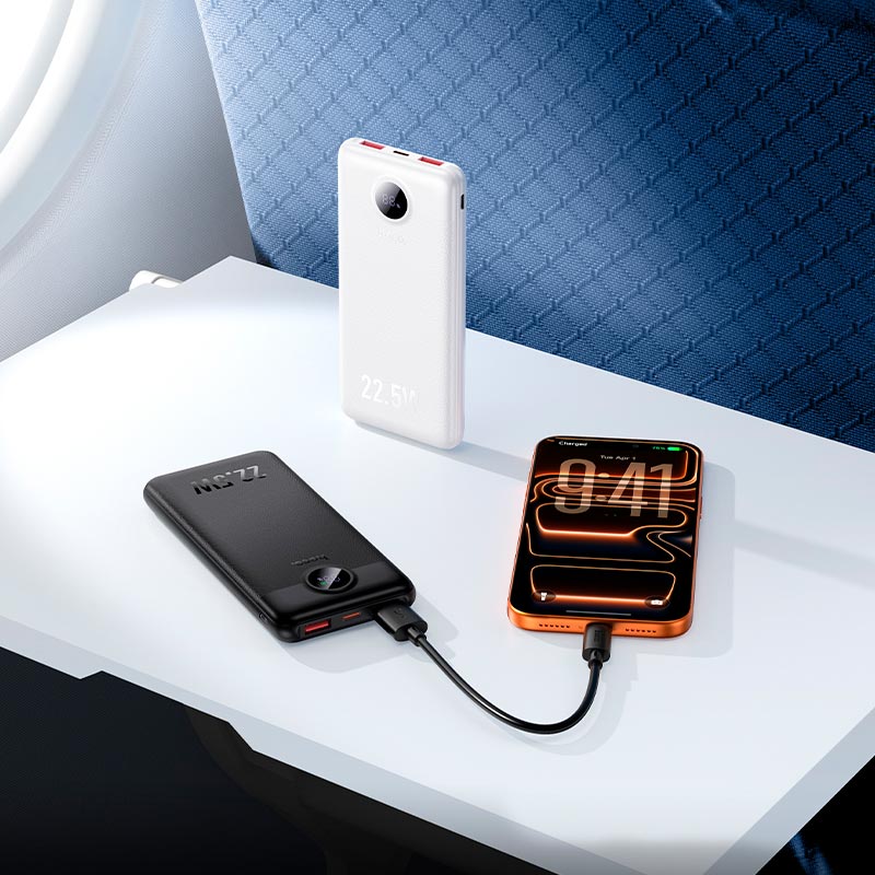 УМБ HOCO Precision fully compatible power bank J172 10000mAh |1C/2A, 22.5W/3A, PD/QC| black (6942007681841) Черный на картинке №6