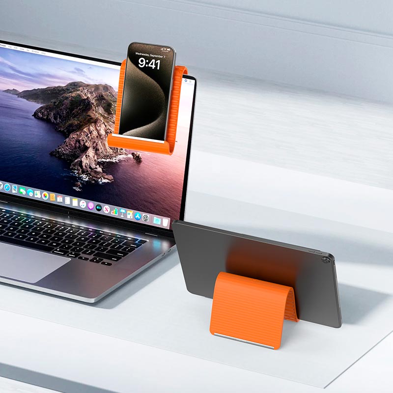 Держатель HOCO Soberano flexible desktop stand HD19 |4.5-11| blue (6942007687942) Синий на картинке №9