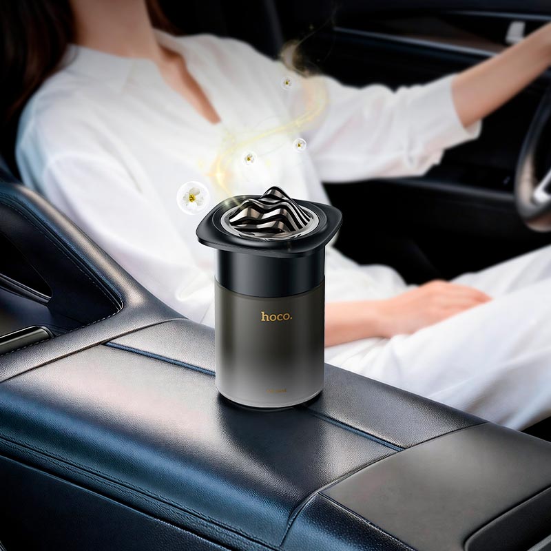 Ароматизатор HOCO Gracieux car home dual-use air fragrance ZP53 (cologne) black (6942007681445) Чорний на малюнкі №5