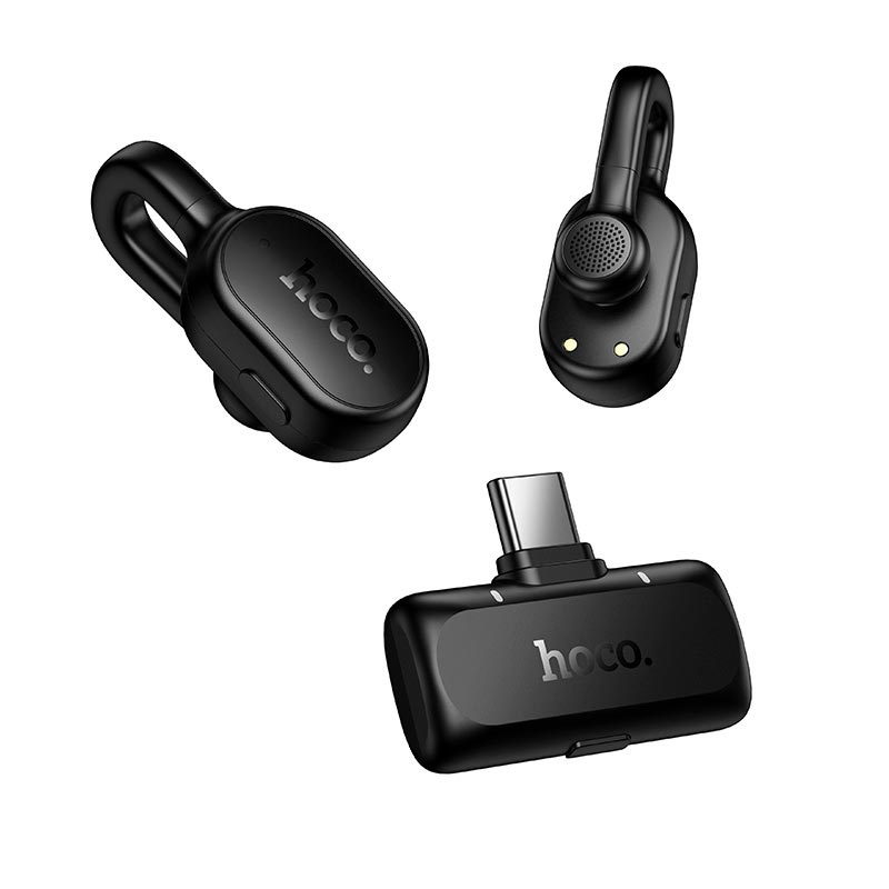 Микрофон HOCO Ice hidden wireless microphone Type-C L27 |ENC, 70/400mAh, 65dB, 5-6h| black (6942007680646) Черный на картинке №8
