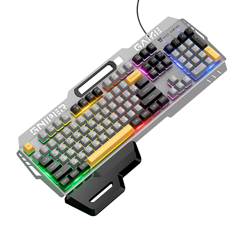 Клавиатура HOCO GM702 Vistoso wired gaming keyboard (Cyrillic version) |104 Keys, UA/ru/EN Layouts| black (6942007683746) Черный на картинке №5