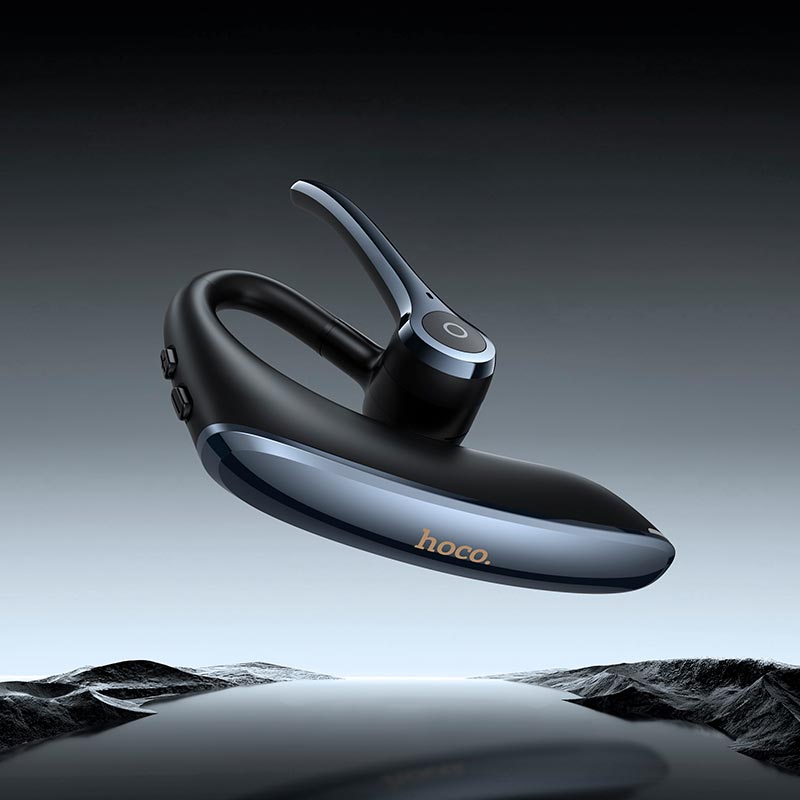 Блютуз-гарнитура HOCO Liya ENC noise reduction BT headset E90 |BT6.0. 15/23h| black (6942007680547) Черный на картинке №4