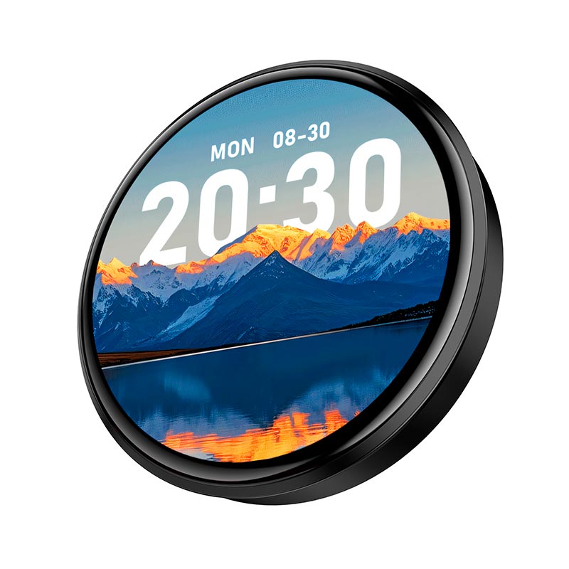 Бейдж-дисплэй HOCO electronic display badge Y130 |BT5.4, 1.85, 8h, App| black (6942007681247) Черный на картинке №1