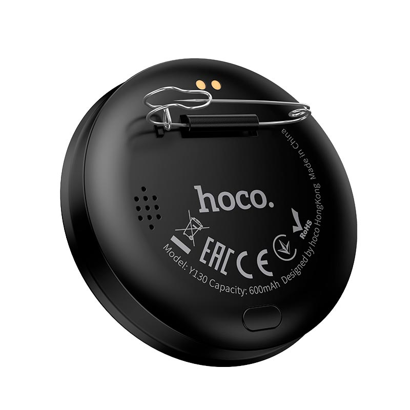 Бейдж-дисплэй HOCO electronic display badge Y130 |BT5.4, 1.85, 8h, App| black (6942007681247) Черный на картинке №6