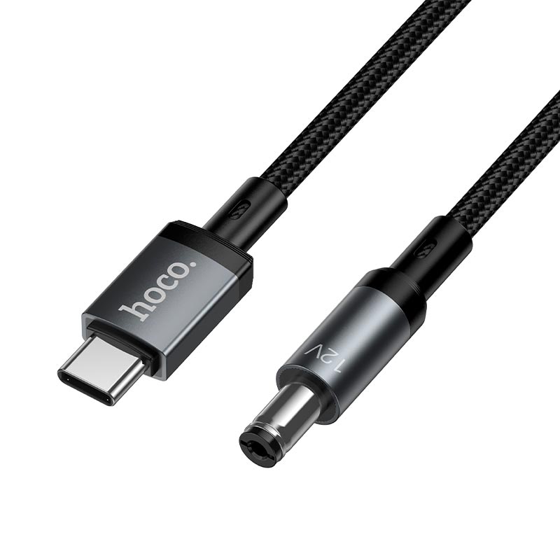 Кабель HOCO X129 Advantage charging cable Type-C to DC5.5 |1m, 12V/1A| black (6942007681148) Чорний на малюнкі №10