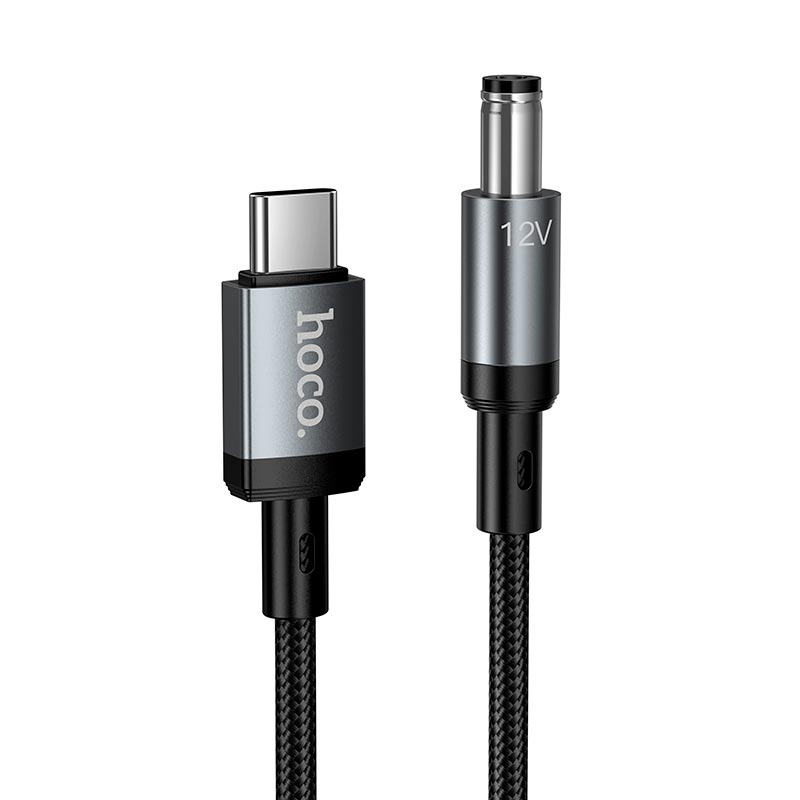 Кабель HOCO X129 Advantage charging cable Type-C to DC5.5 |1m, 12V/1A| black (6942007681148) Чорний на малюнкі №2