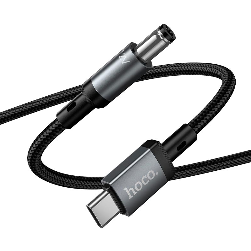 Кабель HOCO X129 Advantage charging cable Type-C to DC5.5 |1m, 12V/1A| black (6942007681148) Чорний на малюнкі №5