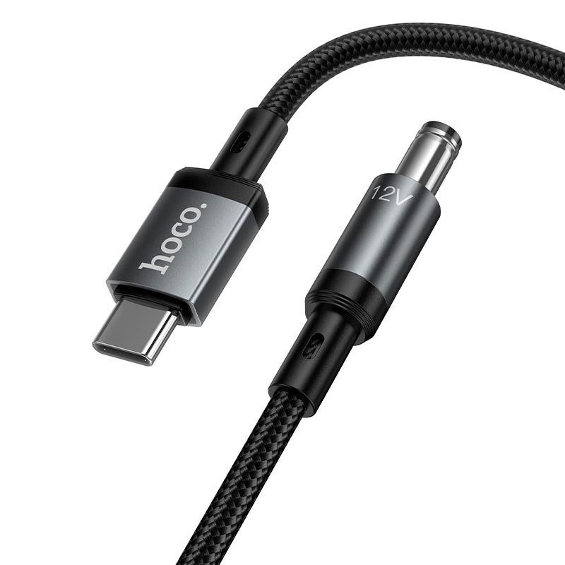 Кабель HOCO X129 Advantage charging cable Type-C to DC5.5 |1m, 12V/1A| black (6942007681148) Чорний на малюнкі №9