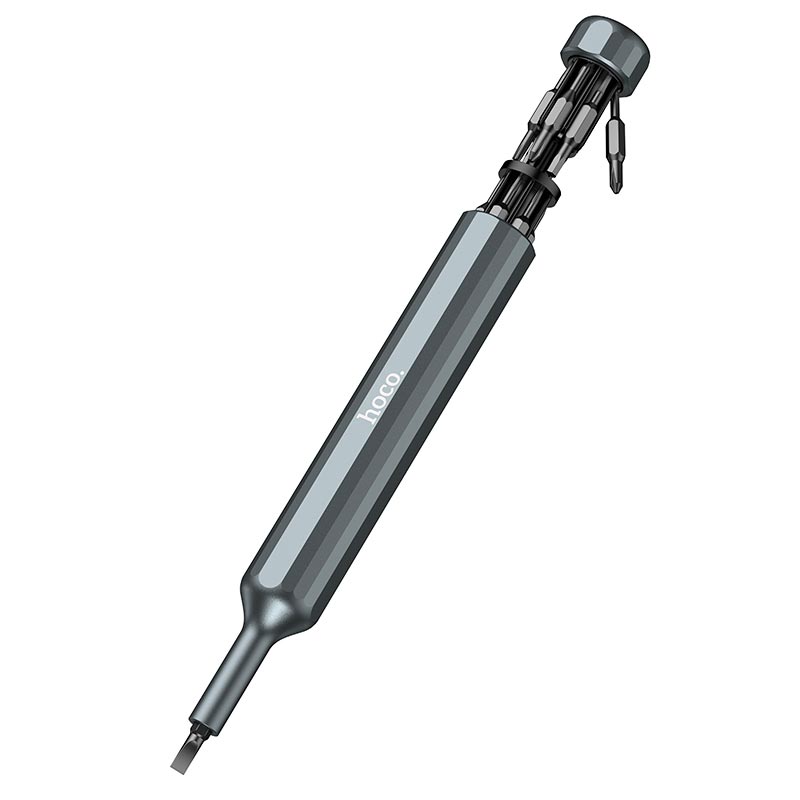 Набір викруток з насадками HOCO 39-in-1 screwdriver set UT12 |38 bits, S2 steel| grey (6942007683548) Сірий на малюнкі №7