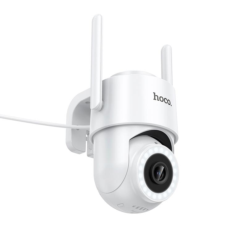 Камера видеонаблюдения HOCO outdoor monocular PTZ HD camera D10 |2.4Ghz, 2MP, IP65, App) white (6942007681650) Белый на картинке №4