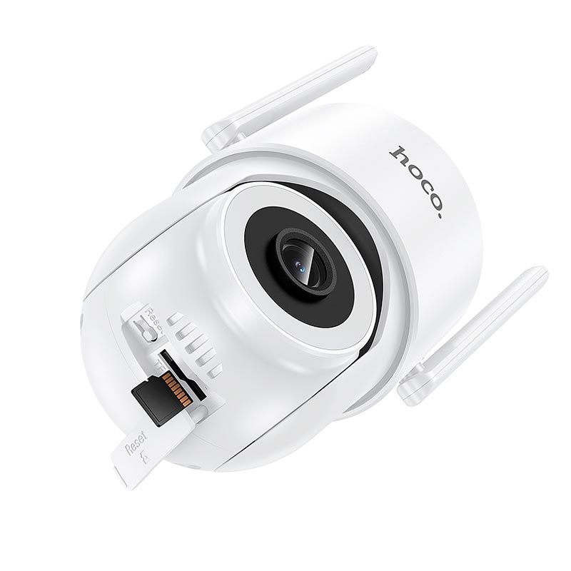 Камера видеонаблюдения HOCO outdoor monocular PTZ HD camera D10 |2.4Ghz, 2MP, IP65, App) white (6942007681650) Белый на картинке №6