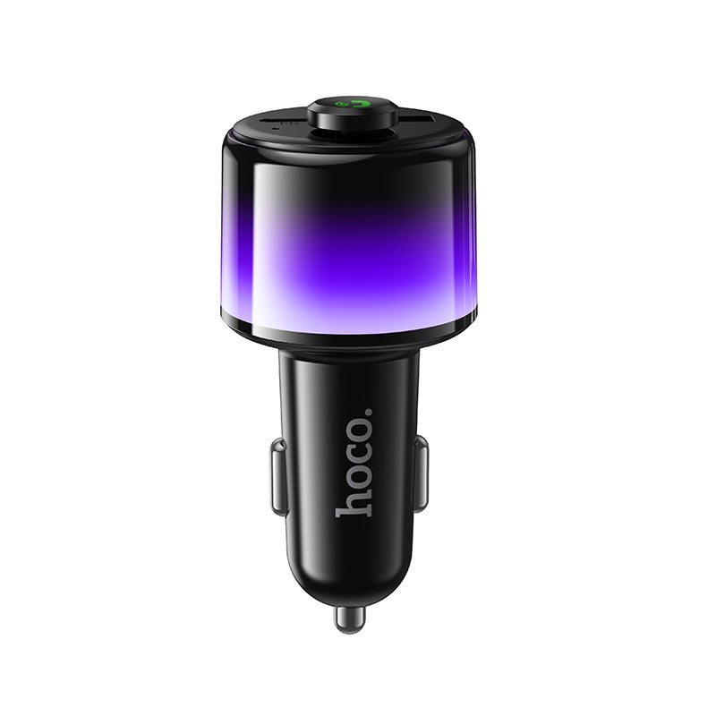 Адаптер автомобільний HOCO Path 42W car BT FM transmitter E166 |BT6.0, 1A/1C, PD30W| black (6942007680653) Чорний на малюнкі №1