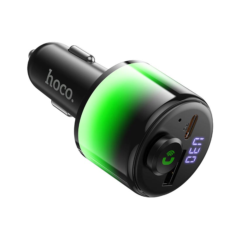 Адаптер автомобільний HOCO Path 42W car BT FM transmitter E166 |BT6.0, 1A/1C, PD30W| black (6942007680653) Чорний на малюнкі №5
