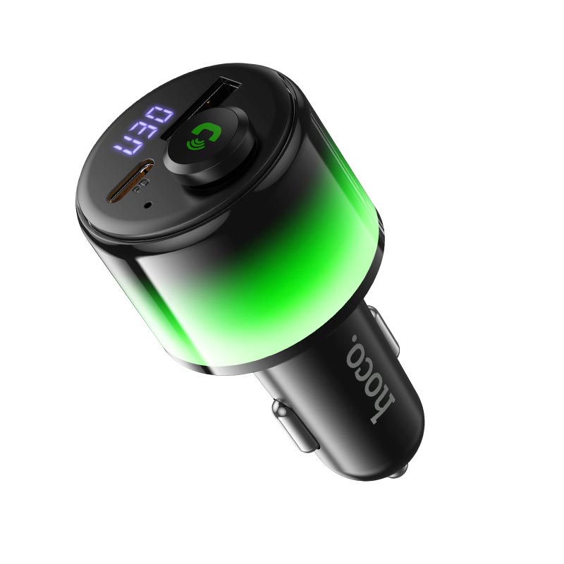 Адаптер автомобільний HOCO Path 42W car BT FM transmitter E166 |BT6.0, 1A/1C, PD30W| black (6942007680653) Чорний на малюнкі №7