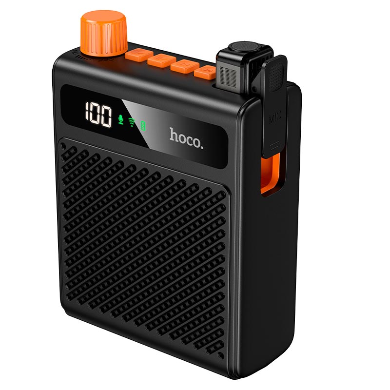 Акустика с микрофоном HOCO Glorioso wireless speaker L29 |BT6.0, USB, 4-5h, 2000/80mAh| black (6942007687256) Черный на картинке №1